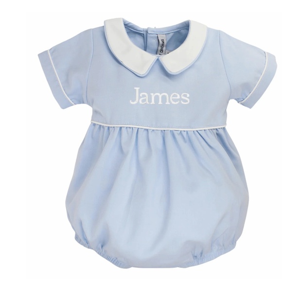 Sweet Dreams Blue Bubble with Peter Pan Collar, 9M, Like New - Picture 4 of 5